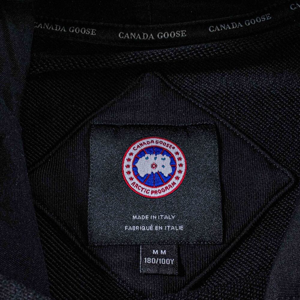 Canada Goose Huron Hoodie Black Medium Made In Italy Luxury Designer Pullover - Picture 4 of 16